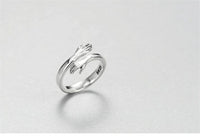 925 Sterling Silver Hug Ring - Rings - Proshot Bazaar