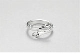 925 Sterling Silver Hug Ring - Rings - Proshot Bazaar