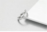 925 Sterling Silver Hug Ring - Rings - Proshot Bazaar