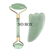 Natural Rose Quartz & Jade Facial Massage Roller Beauty Care Set - Health & Beauty - Proshot Bazaar