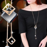 Fashion Zircon Long Necklace - Proshot Bazaar