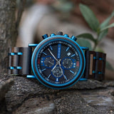 BOBO BIRD Wooden Luxury Chronograph Quartz Men Watch - Proshot Bazaar