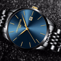 ON THE EDGE 1853 Stainless Steel Waterproof Business Men Quartz Watch - Watches - Proshot Bazaar