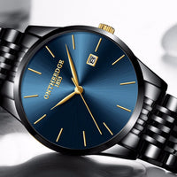 ON THE EDGE 1853 Stainless Steel Waterproof Business Men Quartz Watch - Watches - Proshot Bazaar