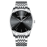 ON THE EDGE 1853 Stainless Steel Waterproof Business Men Quartz Watch - Watches - Proshot Bazaar