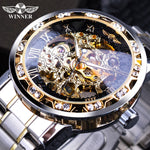 WINNER Royal Diamond Display Design Mechanical Men's Watch - Watches - Proshot Bazaar